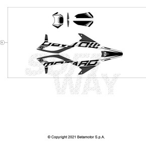 DECALCO SERIE COMPLETA MOTARD BLACK RR 2 - 046.43.024.82.59
