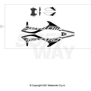 DECALCO SERIE COMPLETA MOTARD WHITE RR 2 - 046.43.024.82.51