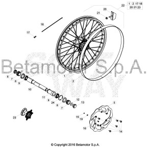 RUOTA ANTERIORE - 026.41.001.00.00