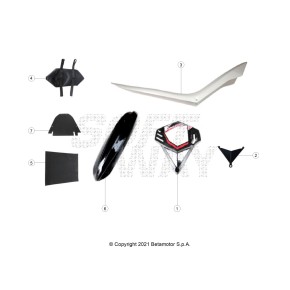 PARAFANGO POSTERIORE COMPLETO - 038.43.016.80.51