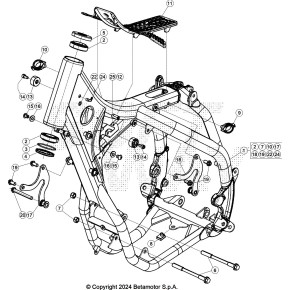 ATTACCO MOTORE RX 2T - 050.32.000.80.00