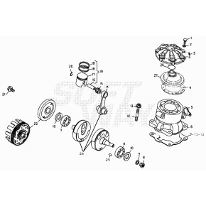 GUARNIZ.BASE CIL.0,3MM EVO/REV /70/90 - 16.61761.030