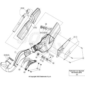 COLLETTORE SCARICO EVO 2T -250-300 FA - 007.37.128.80.00
