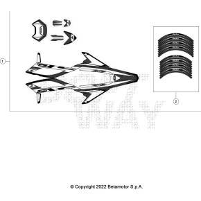 DECALCO CERCHI - ENDURO RR 2T SPORT 2 - 046.43.033.82.00