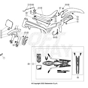 PARAFANGO ANTERIORE RED EVO 2T JUNIOR - 032.43.152.10.97