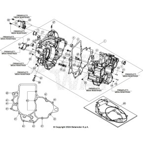 CARTER MOTORE RR 4T -390 - 037.01.021.80.00