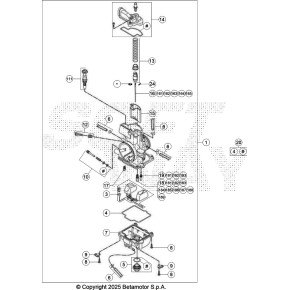 CARBURATORE COMPLETO RX 2T - 065.12.002.80.00