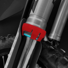 RACECAP Beaver - per forcelle WP da 48 mm (non per le Cone Valve) - rosso - RCF300R
