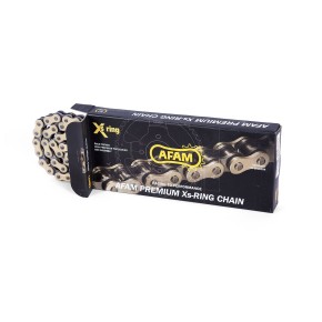 Catena AFAM 520 XRR3 - 118 maglie - Oro/nero - con XS-ring - A520XRR3118G