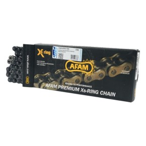 Catena AFAM 520 XRR3 - 118 maglie - Nero/cromato - con XS-ring - A520XRR3118K