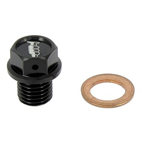 Tappo drenaggio olio con inserto magnetico M12 x 12mm passo 1,50 - GASGAS HUSQVARNA KTM - Nero - AV3446N