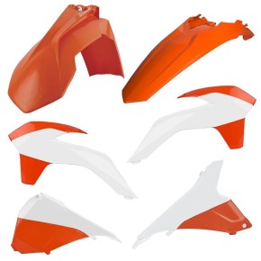 Kit plastiche KTM Arancione/Bianco - CM91226