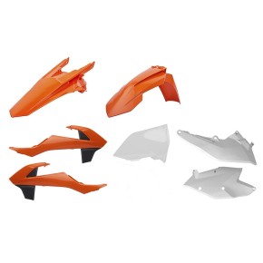 Kit plastiche KTM Arancione16/Bianco - CM91227