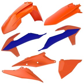 Kit plastiche KTM Arancione16/Blu - CM91243