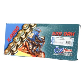 Catena CZ 520 ORH - 120 maglie - Nero - con X-ring - CZ520ORH.120