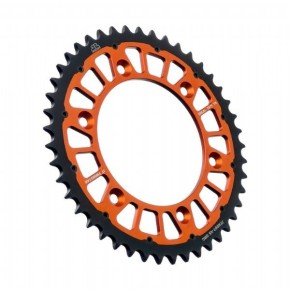 Corona JT TWINSTAR bi-metallo arancione - 45 denti - JTX897.45A