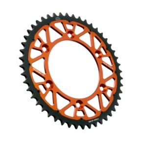 Corona JT TWINSTAR bi-metallo arancione - 48 denti - JTX897.48A