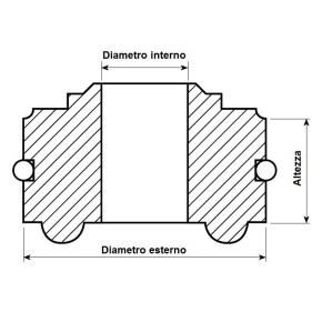 Testina completa KYB 16x46x20 mm - KYB1202446012