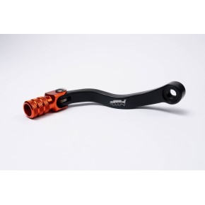 Leva cambio in alluminio CNC KTM - corpo nero, puntale arancione - LCP4376A