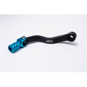 Leva cambio in alluminio CNC HUSABERG HUSQVARNA - corpo nero, puntale azzurro - LCP4376C