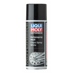Spray catena LIQUI MOLY Motorbike Bianco - 100% sintetico - 400 ml - LM05981