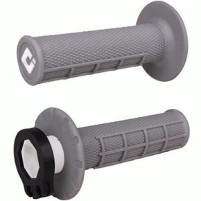 Manopole Lock-ON ODI V2 Half-Waffle MX - Grigio - MNL1700G