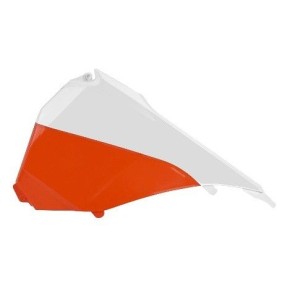 Coperchi laterali cassa filtro KTM arancione/bianco - P8455100001