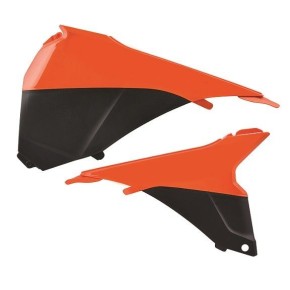 Coperchi laterali cassa filtro KTM arancione/nero - P8455200004