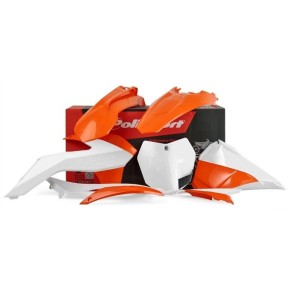 Kit plastiche KTM Arancione/Bianco - P90638