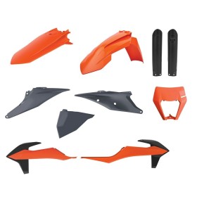 Kit plastiche KTM Arancione16/Nardo grey - P91040