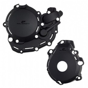 Kit protezioni coperchi motore POLISPORT - GASGAS HUSQVARNA KTM - Nero - P91377