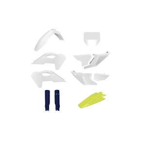 Kit plastiche HUSQVARNA Bianco 20/Giallo/Blu HVA - P91646