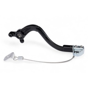 Pedale freno forgiato con puntale in acciaio GASGAS HUSQVARNA KTM 85 nero - PDF023N