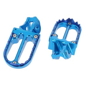 Pedane poggiapiedi in alluminio con denti in titanio - HUSQVARNA - Azzurro - PER06C