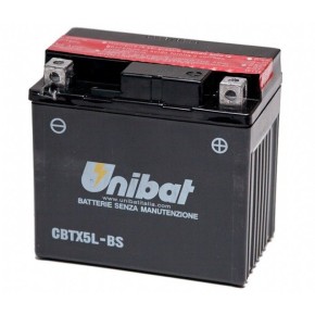 Batteria UNIBAT MF CBTX5L-BS / YTX5LBS - UB002MF