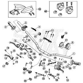 LEVA COM. FRIZIONE RR 4T PER RAC.90° - 020.35.120.00.00