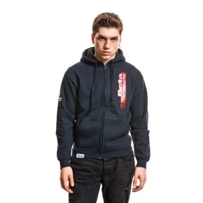 FELPA PADDOCK HOODIE - BLUE RED STRIPE