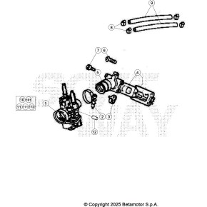 CARBURATORE COMPLETO RR 2T - 046.12.005.00.00