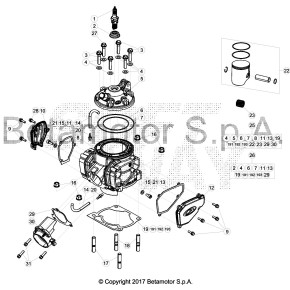 GUARNIZIONE BASE CILINDRO SPESS. 0,30MM - 026.11.025.00.00