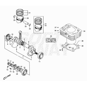 GUARNIZIONE SERIE 350CC (11401-14860) - 35.30330.000