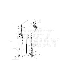 GAMBA DX COMPL. FORCELLA .08036 - 16.01001.000
