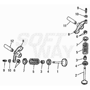 GAMBO VALVOLE 125CC 4T - 34.04035.200