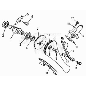 PIASTRINA ALBERO A CAMME 125CC 4T - 34.04039.200