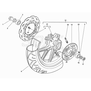 RUOTA POST.LEGA MOT.50 NERO /11 P/M - 014.42.090.80.59