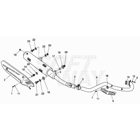 TUBO SCARICO ALP4/M4 EURO3 - 29.16236.000