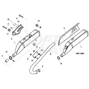 PROTEZ.TUBO SCARICO E2-GRIGIOANTRACITE- - 25.98917.019