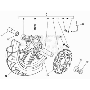 RUOTA ANT.MOTARD 50CC IN LEGA-P/MONT- - 27.02614.459