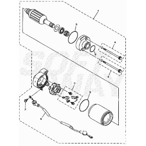 MOTORINO AVVIAMENTO 125CC 4T - 34.04001.100