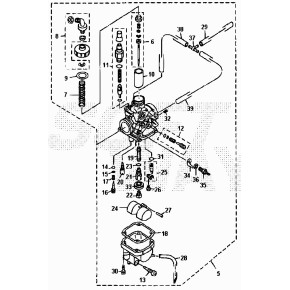 KIT VALVOLA SPILLO CARBURATORE 125CC 4T - 34.04211.000