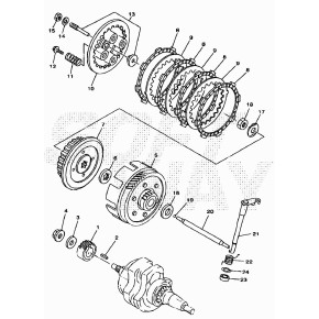 DADO FISSAG. LEVA KICK-STARTER 125CC 4T - 34.04085.100